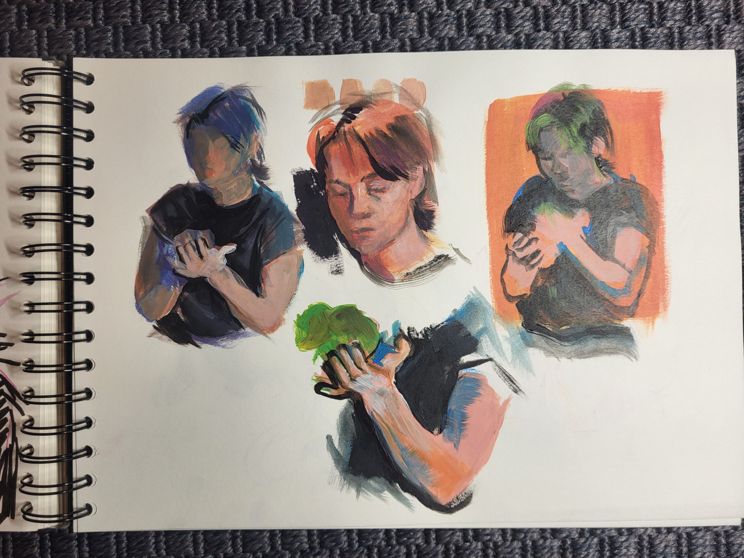 Selbstportrait Studie